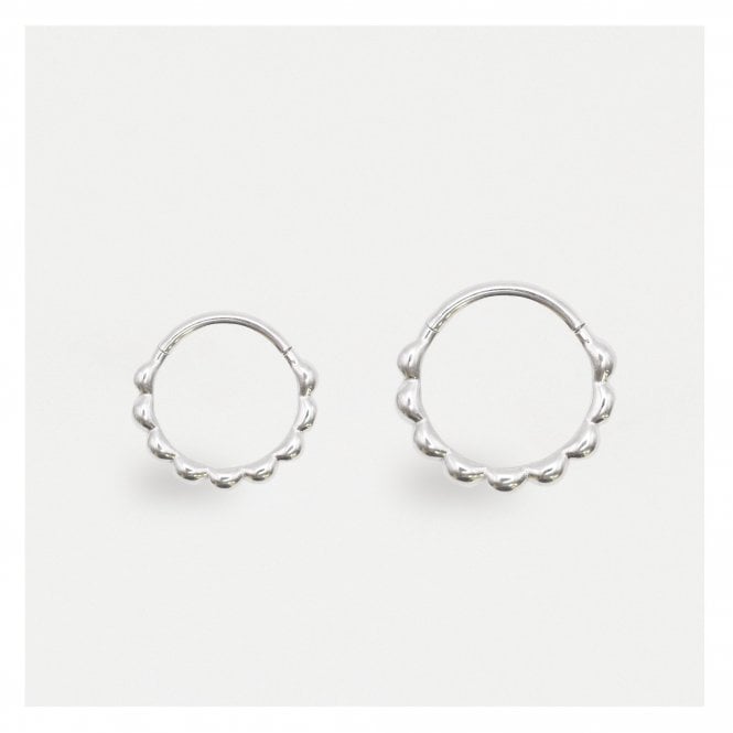 kingsley ryan Steel Hinged Bead Segment Ring - 1.2mm