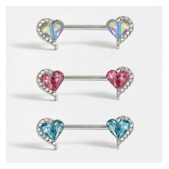 kingsley ryan Steel Lonely Heart Nipple Barbell