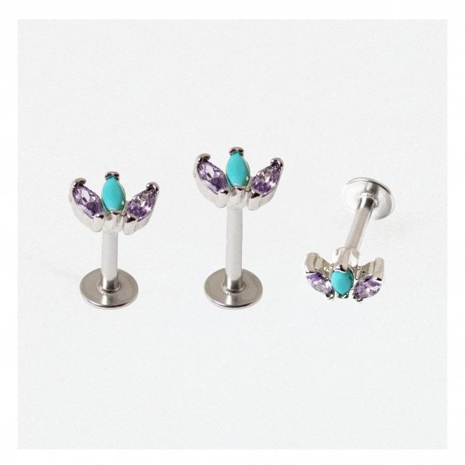 kingsley ryan Steel Three Petals Labret