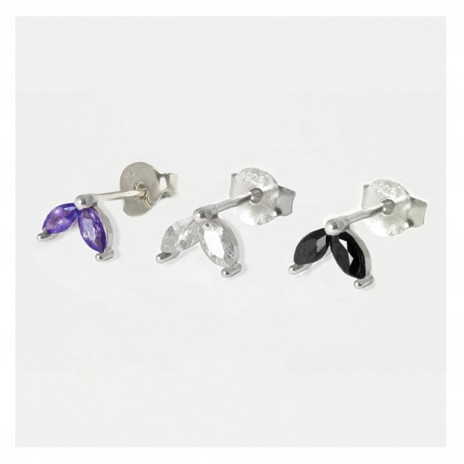 kingsley ryan Sterling Silver Petal Ear Studs