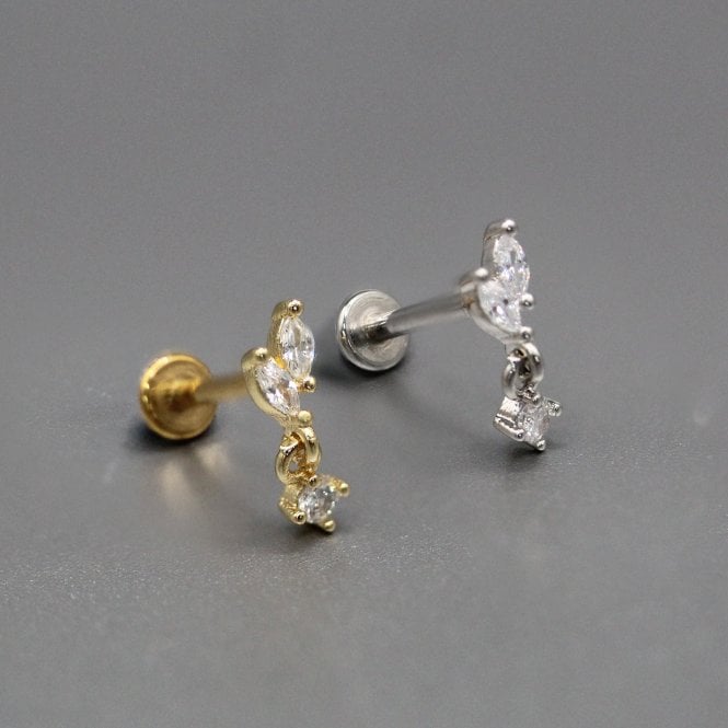 kingsley ryan Teardrops Labret - Internally Threaded