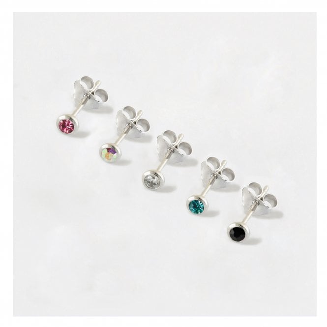 kingsley ryan Teeny 3mm Gem Ear Studs