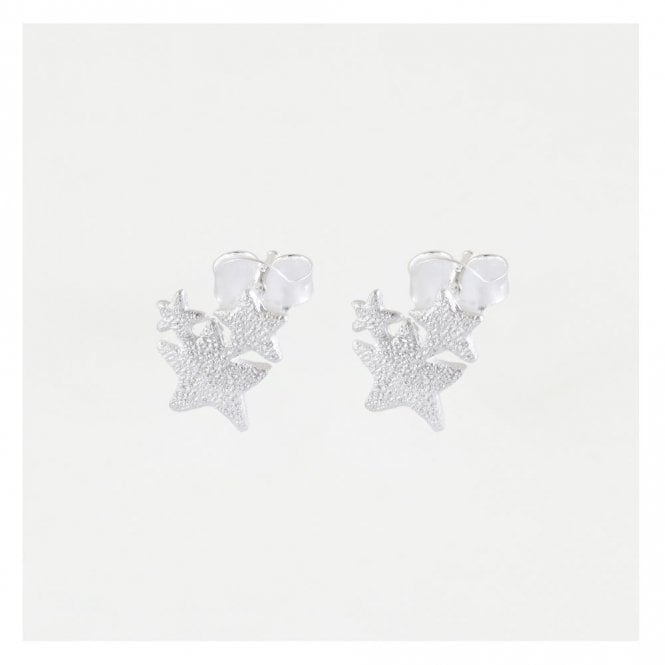 kingsley ryan Textured Triple Star Studs