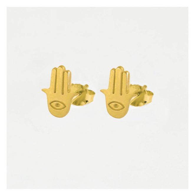 kingsley ryan Tiny Fatima's Hand Ear Studs