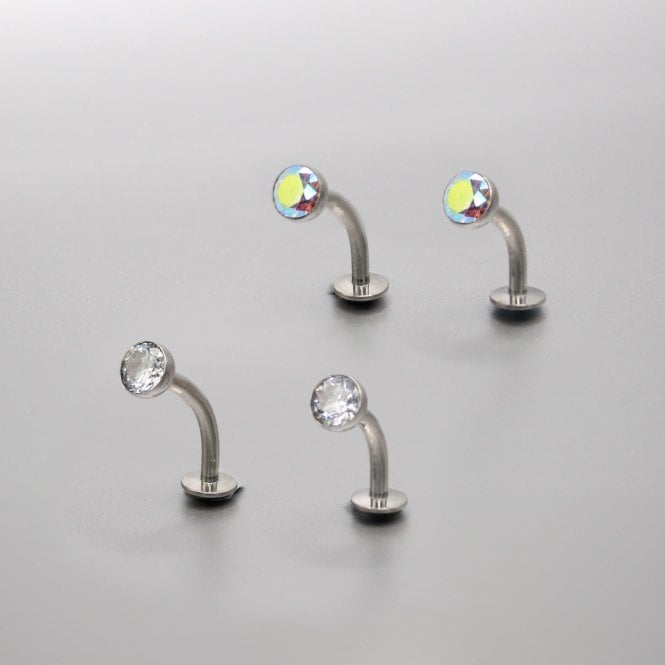 kingsley ryan Titanium Jewel Floating Belly Bar