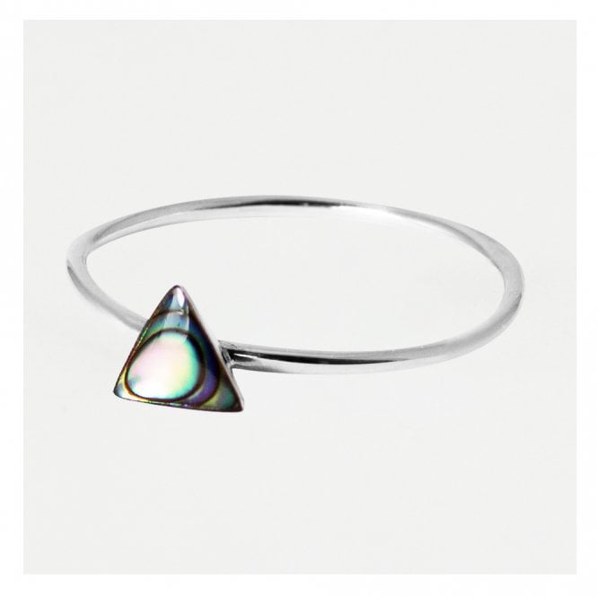 kingsley ryan Triangle Ring set with Abalone