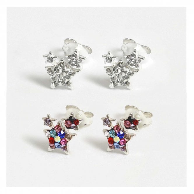 kingsley ryan Triple Gemset Star Studs