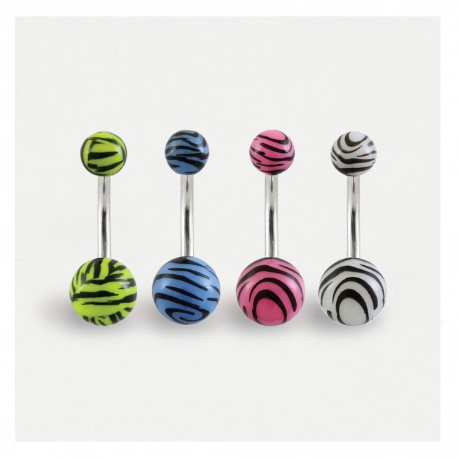 kingsley ryan Zebra Print Belly Bar