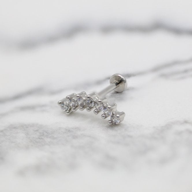 kingsley ryan Luxe Fan Marquise Labret - Internally Threaded