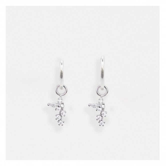 kingsley ryan Steel Diamante Dazzle Segment Ring - 1.2mm