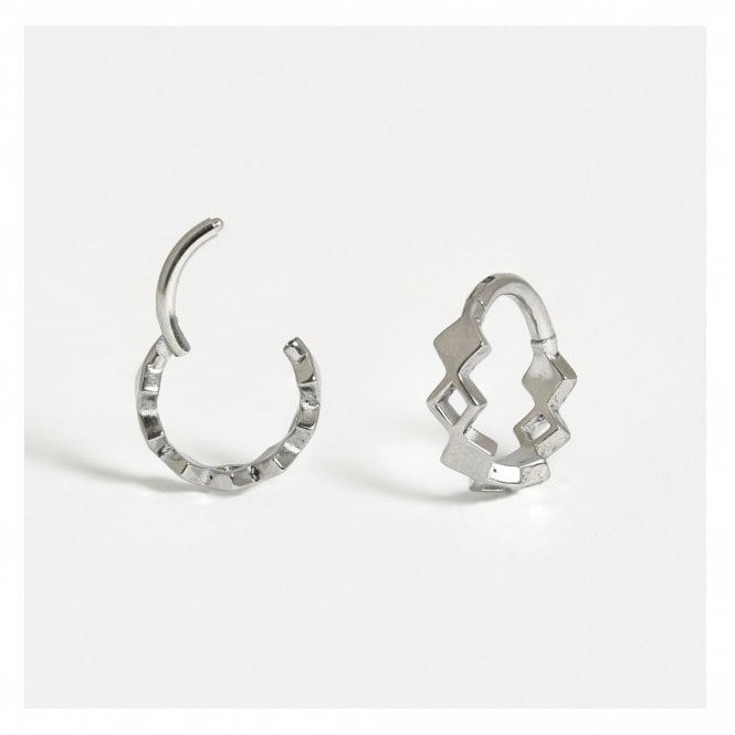 kingsley ryan Steel Diamonds Hinged Segment Ring - 1.2mm