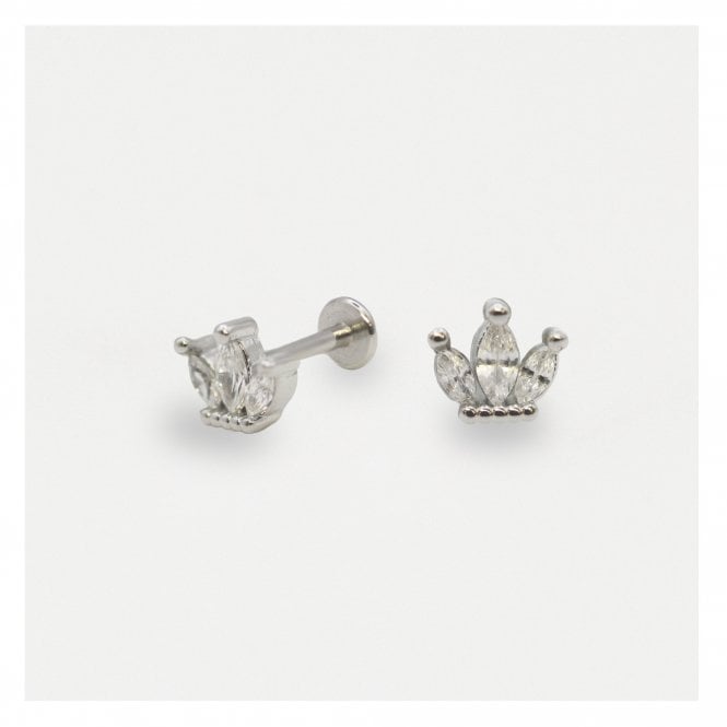 kingsley ryan Steel Labret with a Noble Crown - Internally Threaded