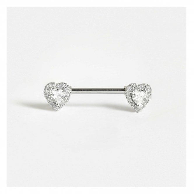 kingsley ryan Steel Precious Sweet Heart Nipple Bar