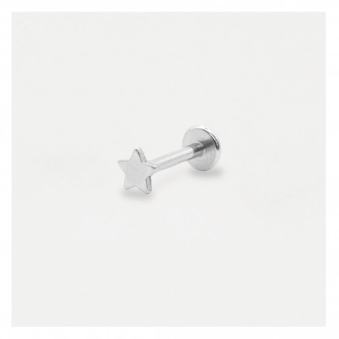 kingsley ryan Steel Star Labret - 1.2mm - Internally Threaded