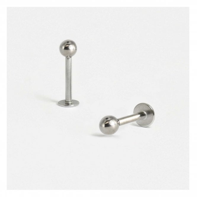 kingsley ryan Titanium Labret with Plain Ball - 1.2mm & 1.6mm