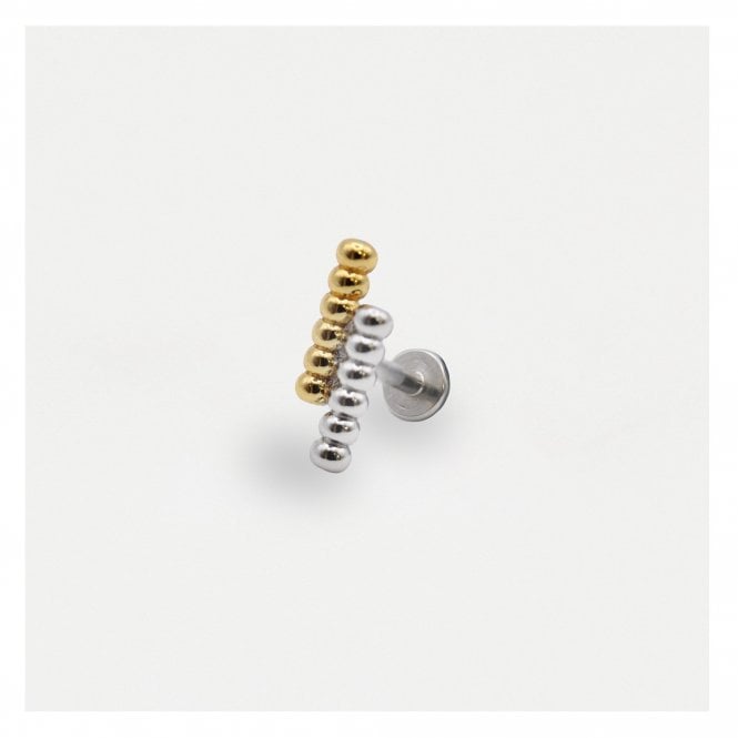 kingsley ryan Two-Tone Bead Labret - Internally Threaded