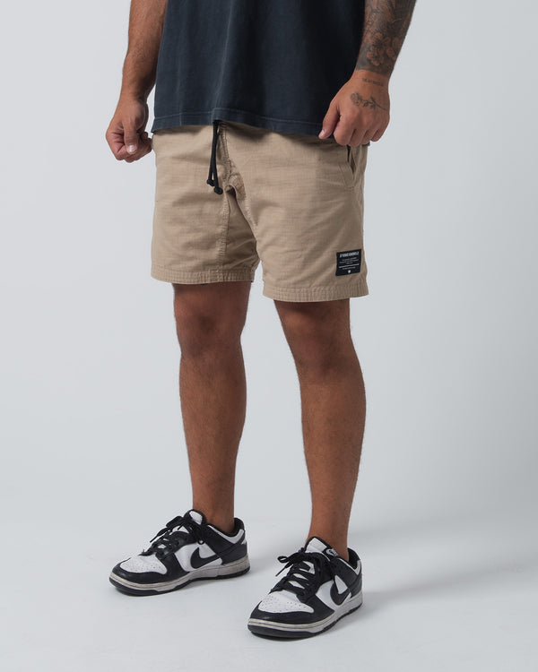 Kingz Casual Gi Shorts - Khaki