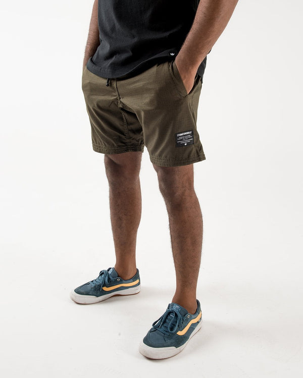 Kingz Casual Gi Shorts - Military Green