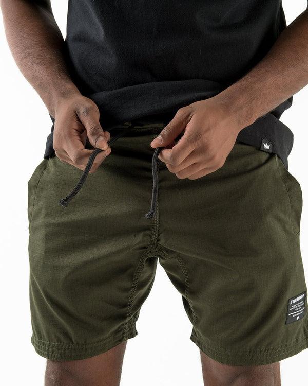Kingz Casual Gi Shorts - Military Green