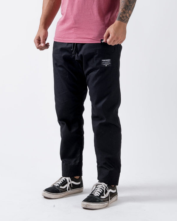 Kingz Casual Rip Stop Gi Pant - Black