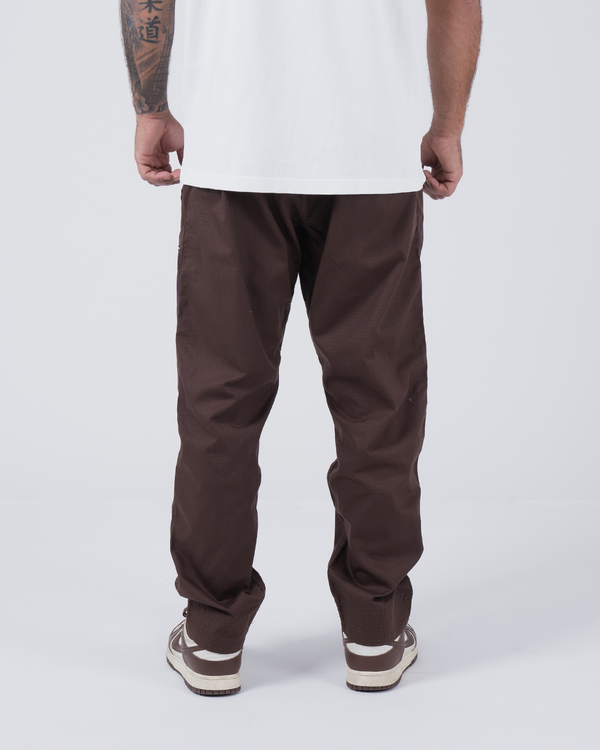 Kingz Casual Rip Stop Gi Pant - Brown