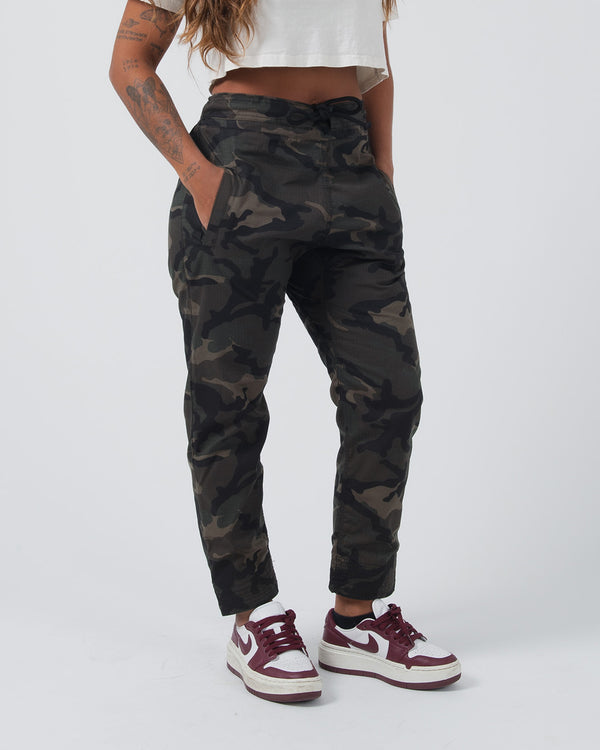 Kingz Casual Rip Stop Gi Pant - Camo