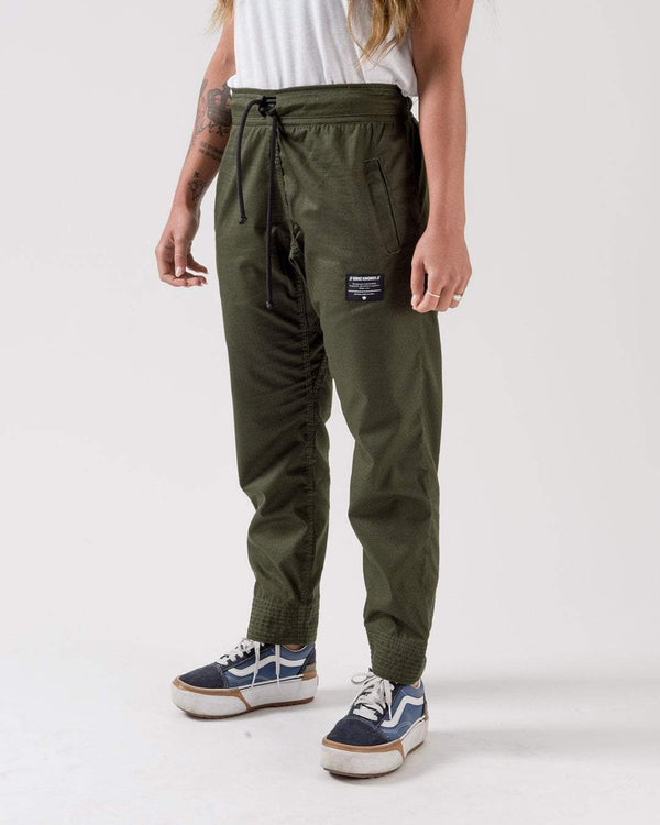 Kingz Casual Rip Stop Gi Pant - Military Green