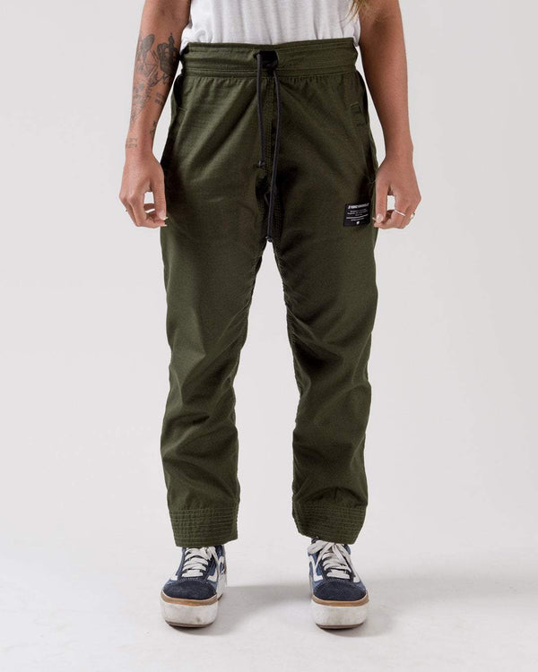 kingz Casual Rip Stop Gi Pant - Military Green
