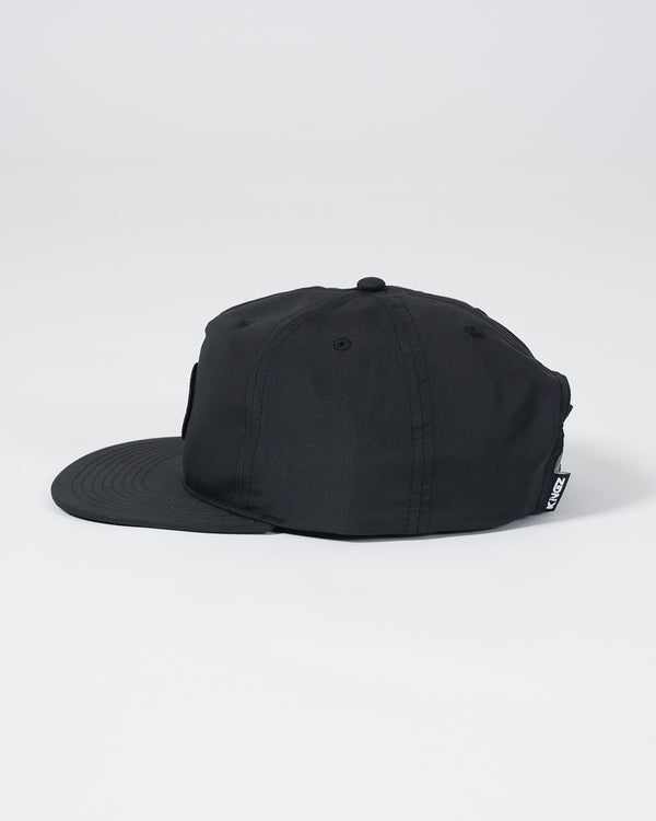Kingz Crown Patch 5-Panel Strapback Hat - Black