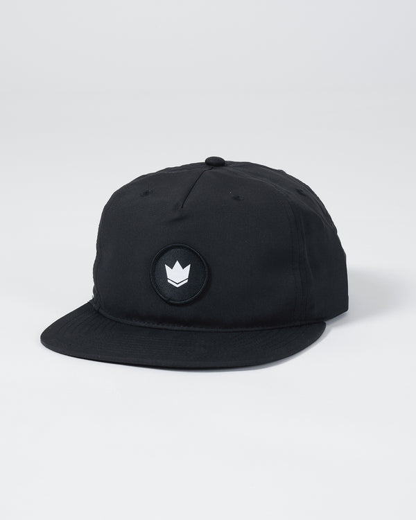 kingz Crown Patch 5-Panel Strapback Hat - Black