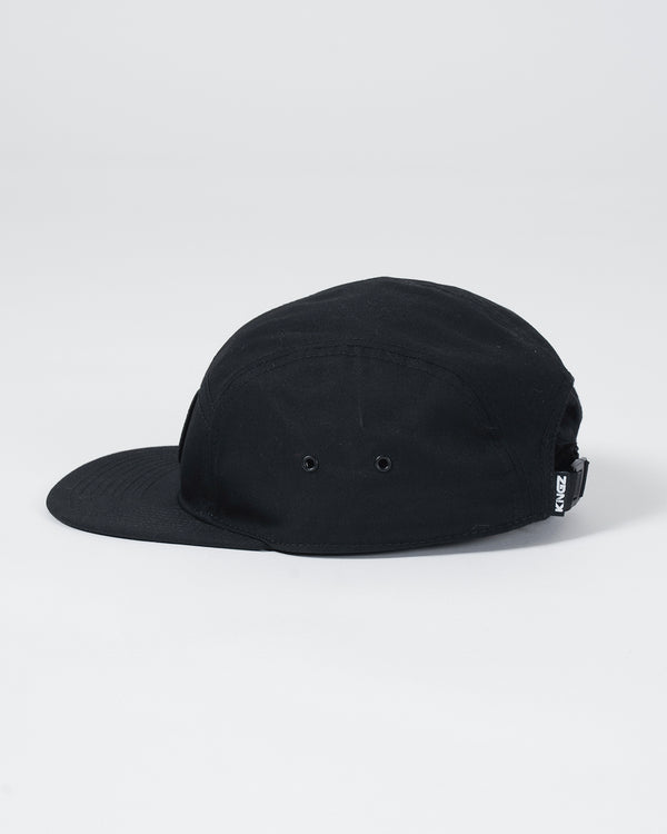 Kingz Crown Patch Strapback Hat - Black