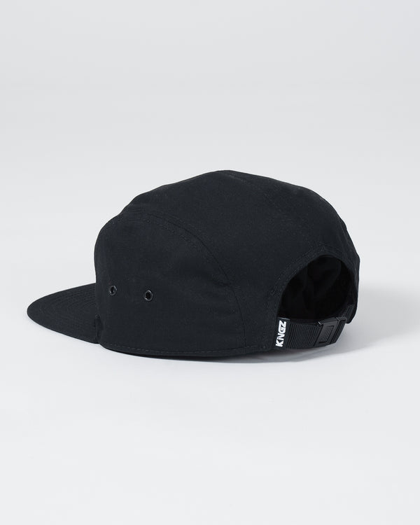 Kingz Crown Patch Strapback Hat - Black