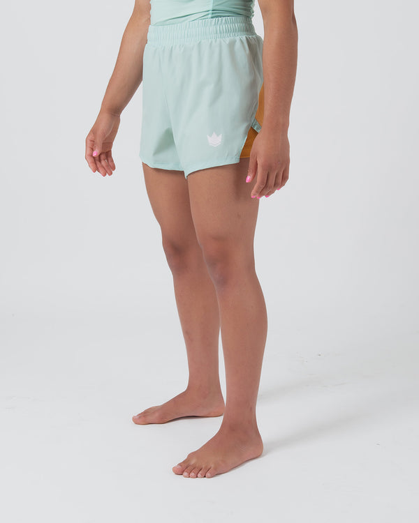 Kingz Hybrid Women's Shorts - Terra Green