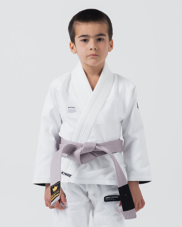 kingz Kore V2 Youth Jiu Jitsu Gi - White