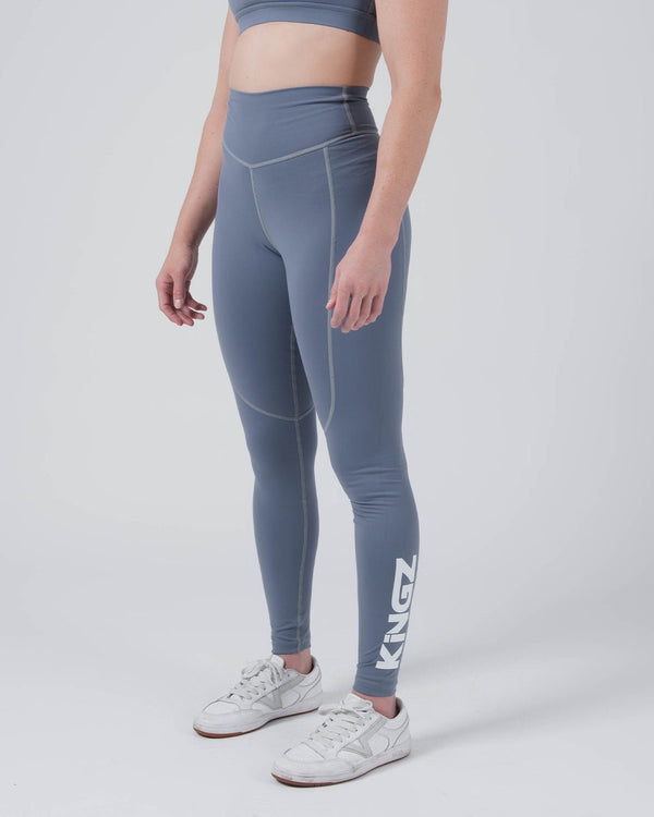 Kingz Kore Women's Grappling Spats - Smoke Blue
