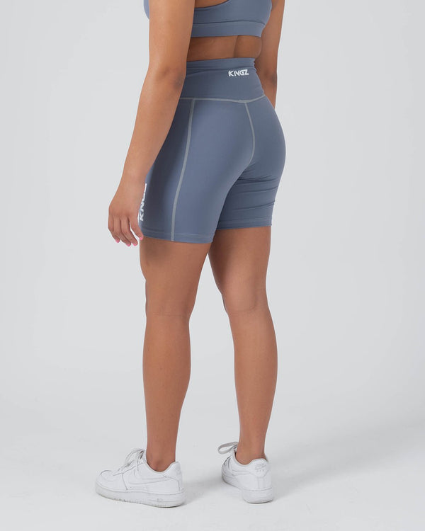 Kingz Kore Women's Training Shorts - Smoke Blue