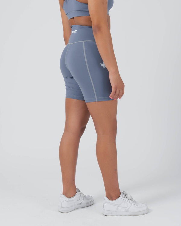 Kingz Kore Women's Training Shorts - Smoke Blue
