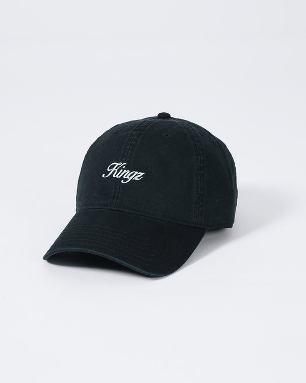 kingz Script Dad Hat - Black