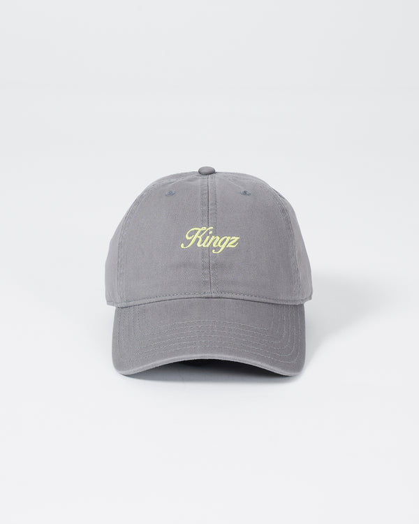 Kingz Script Dad Hat - Grey