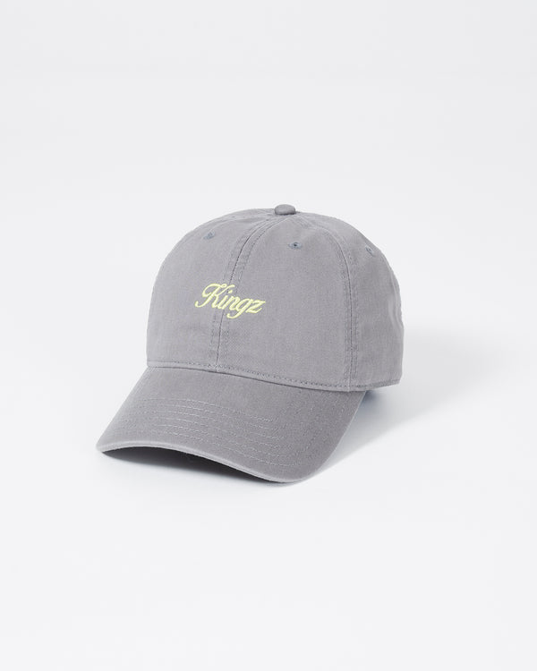 kingz Script Dad Hat - Grey