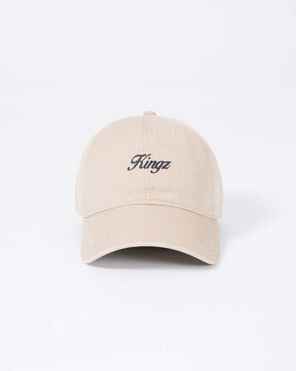 Kingz Script Dad Hat - Khaki