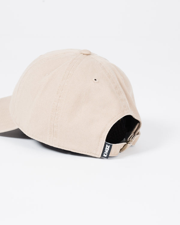 Kingz Script Dad Hat - Khaki