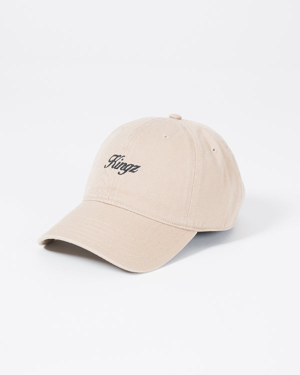 kingz Script Dad Hat - Khaki
