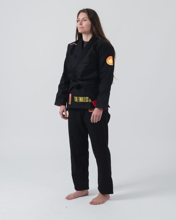 Kingz Limited Edition - Endless Roll Women's Jiu Jitsu Gi - Black