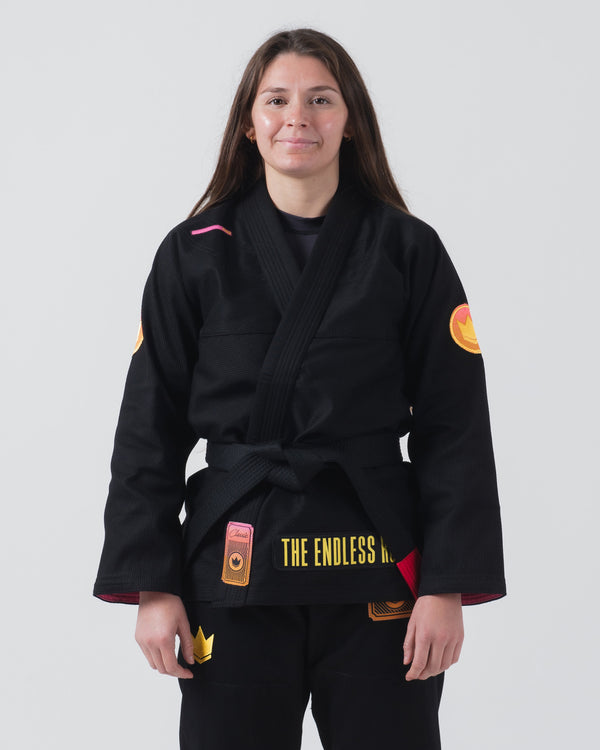 kingz Limited Edition - Endless Roll Women's Jiu Jitsu Gi - Black