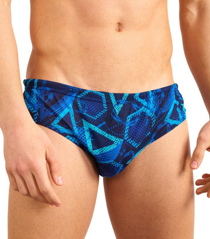Kiniki Blue Lagoon Tan Through Deep Waist Swim Brief