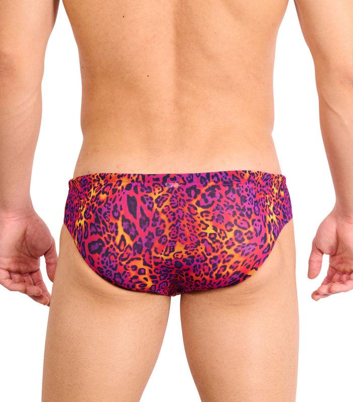 Kiniki Hot Leopard Tan Through Deep Waist Swim Brief