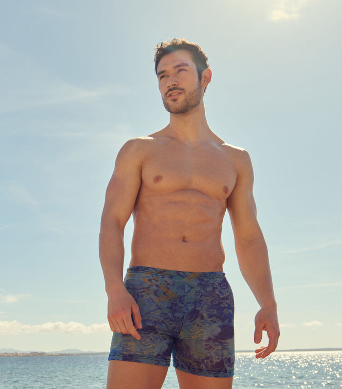 Kiniki Azure Tan Through Swim Shorts