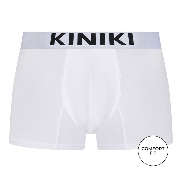kiniki Bamboo Boxer White