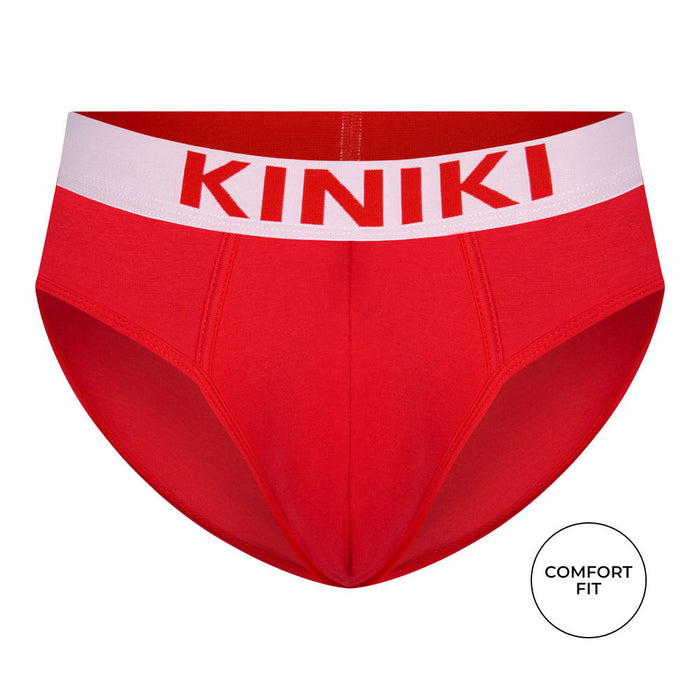 kiniki Bamboo Brief Red